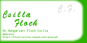 csilla floch business card